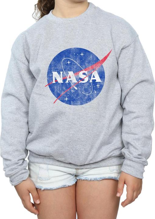 Immagine prodotto Nasa Felpa Logo Effetto Invecchiato Ragazze (116)