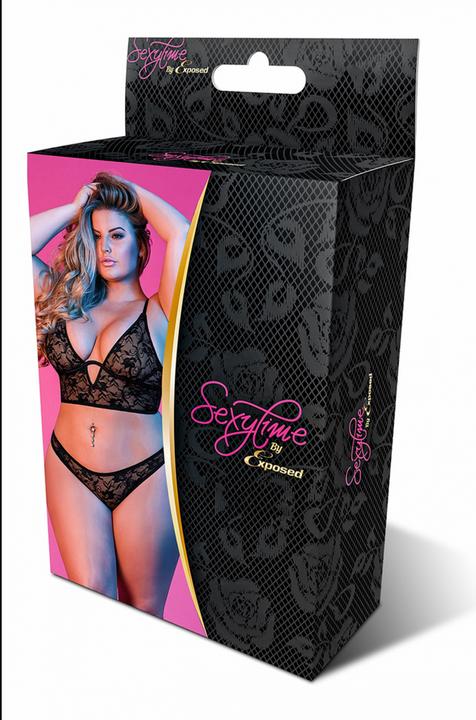 Actual product image Magic Silk Underwire Bralette & Panty Set (XXL)