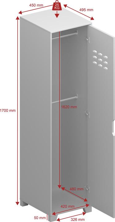 Immagine prodotto Loft 24 Linus (47 x 50 x 170 cm)