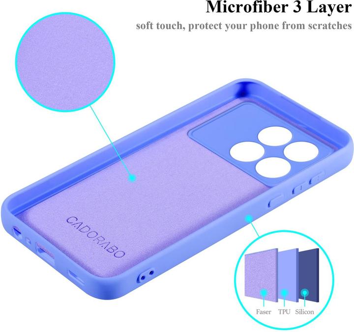 Produktbild Cadorabo Hülle für Xiaomi Poco X6 Pro TPU im Liquid Schutz Silikon Design (Xiaomi Poco X6 Pro)