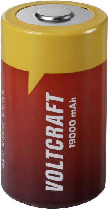Image du produit Voltcraft Pile spéciale Mono (D) Lithium 3.6 V 19000 mAh 1 pc. (1 pcs, 19000 mAh)