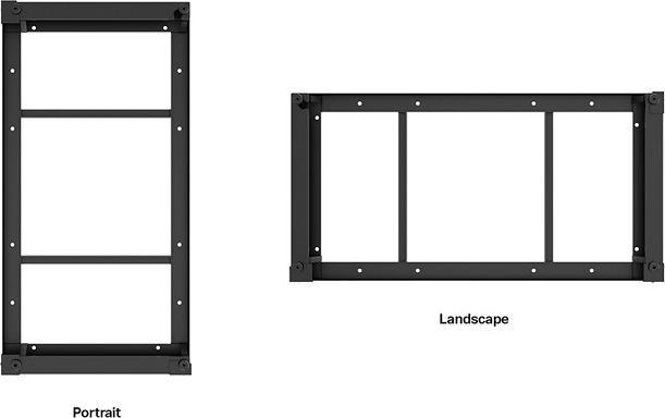 Image du produit Multibrackets Série M Pro OH55F/B/A-S (Mur, 55", 63 kg)