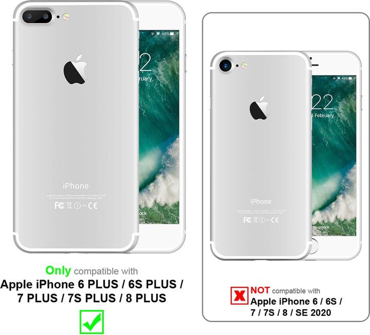Productafbeelding Cadorabo Hybride matte hoes (Apple iPhone 7 Plus, Apple iPhone 8 Plus, Apple iPhone 6 Plus)