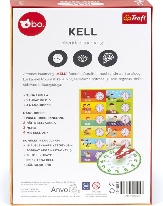Produktbild Trefl BO Educational game "Clock", EE