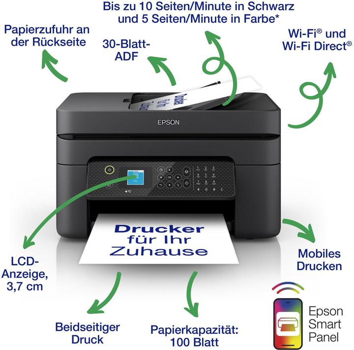 Actual product image Epson WorkForce WF-2930DWF (Ink, Colour)