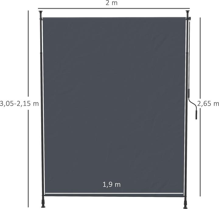 Image du produit Outsunny Store latéral (0.04 m)