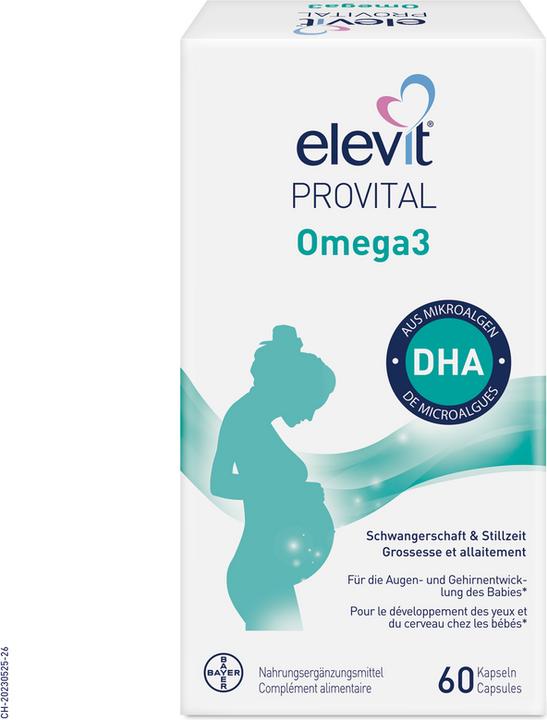 Produktbild Elevit Provital Omega3 (60 Stück, Kapseln, 82 g)