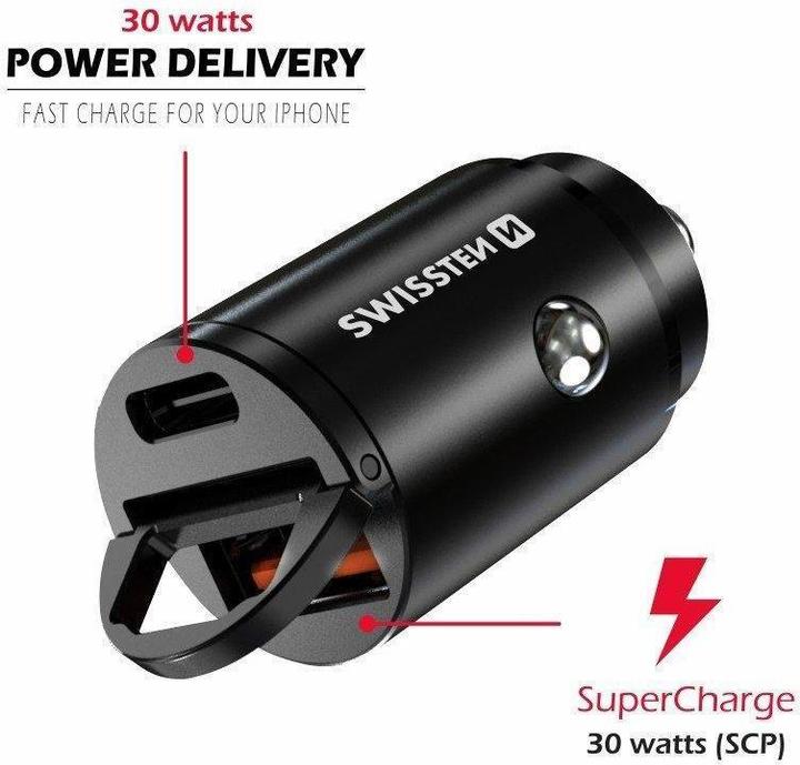 Produktbild Swissten mini Car Charger