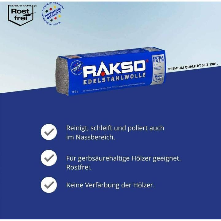 Image du produit Rakso Laine d'acier inoxydable extra fine (1 pcs)