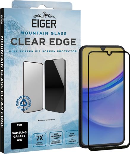 Actual product image Eiger Mountain Glass Clear Edge (1 Piece, Samsung Galaxy A15 5G, Samsung Galaxy A15)