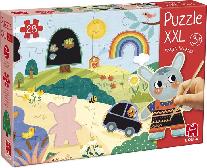 Actual product image Goula Puzzle XXL Magic Scratch Puzzle (28 pieces)