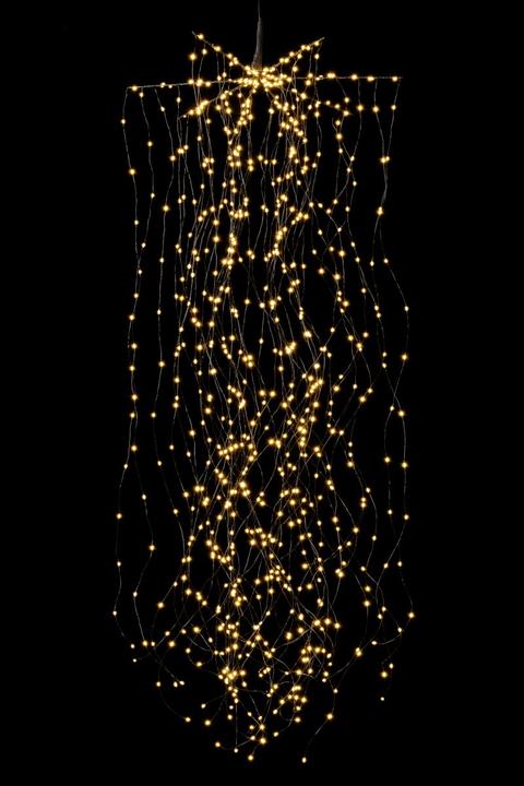 Immagine prodotto STT Luci a LED fata Angelo capelli cascata cascata 1,5 m, nero