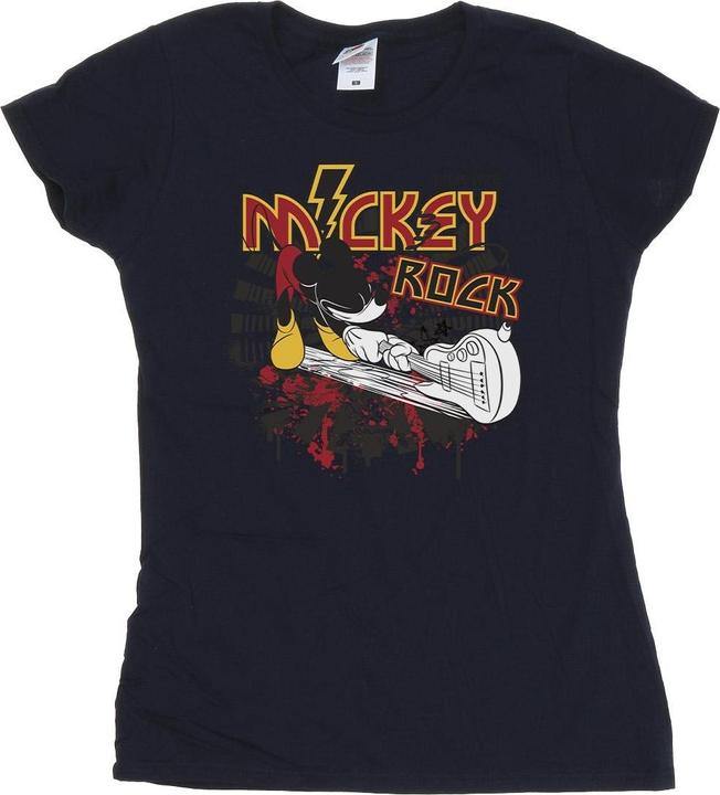 Disney Mickey Mouse Smash Guitar Rock TShirt (XL)