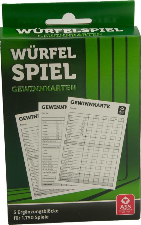 Actual product image ASS Altenburg Altenburg ASS 22517119 Dice Game Winning Card Blocks (German)