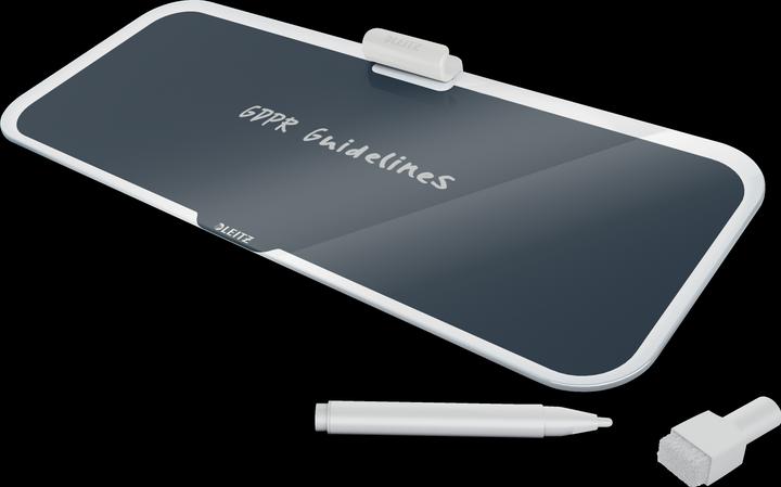 Actual product image Leitz Glassboard Desktop Memoboard Grey (38 x 15 cm)