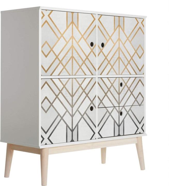 Produktbild Trenddeko Gold und Silber (50 x 100 cm)