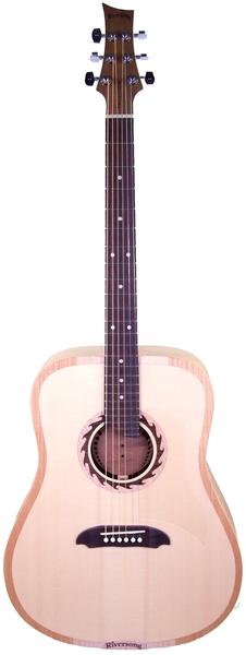 Image du produit Riversong TRAD 1 N (Guitare occidentale, Selle, Touche : Palissandre, Dos et éclisses : Cerisier sauvage massif, Insert du chevalet et pins : Graph Tech NuBone, Mécaniques : Têtes de machine Graph Tech Ratio, Chevalet : Palissandre)