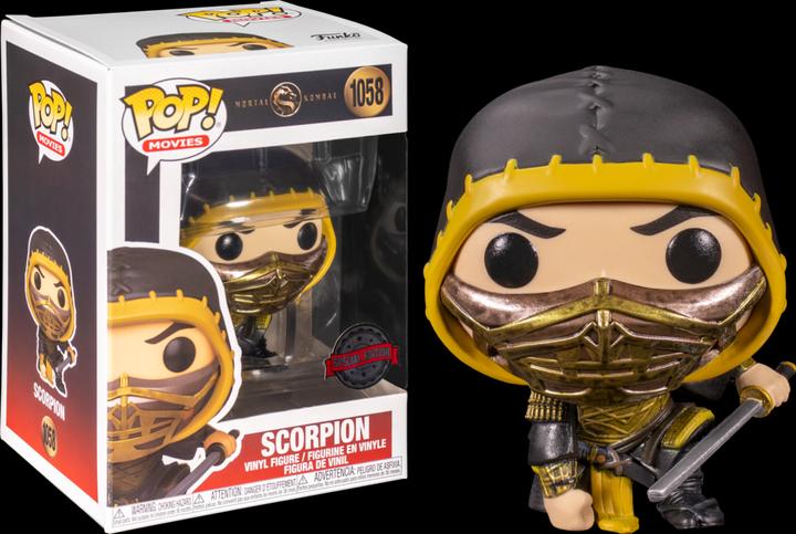 Actual product image Funko POP! Mortal Kombat : Scorpion (Action Pose) (1058) EXM