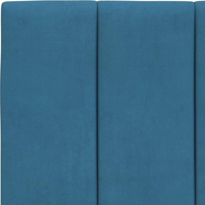 Image du produit VidaXL Lit Cadre de lit simple avec matelas Bleu 100x200cm Velours (100 x 200 cm)