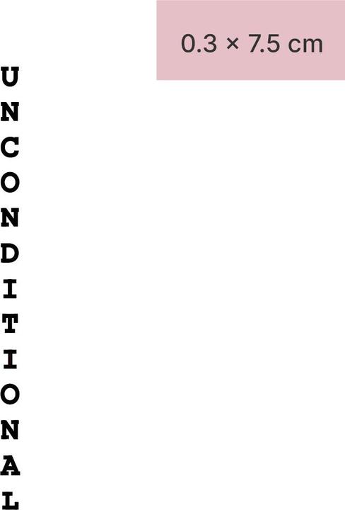 minink Temporary tattoo - Unconditional