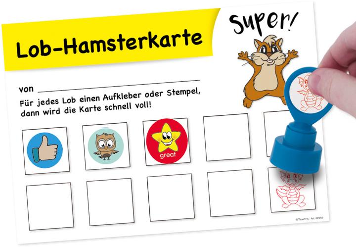 Produktbild TimeTEX TIME TEX Lob-Hamsterkarte 62959 10 Feldern 25 Stück