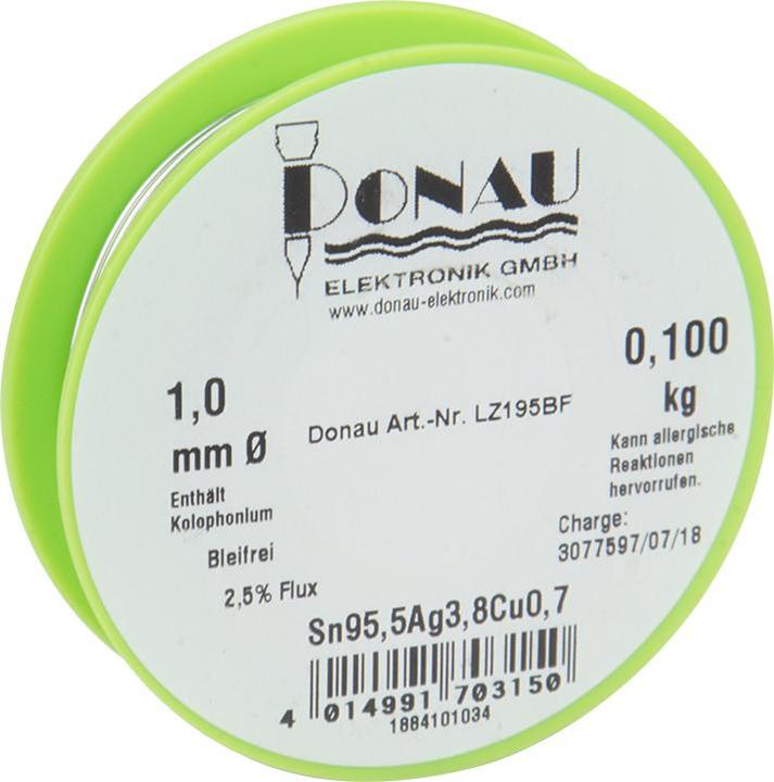 Produktbild Donau Lötzinn Bleifrei Ag3,8 Spule 100 g (Lötzinn)