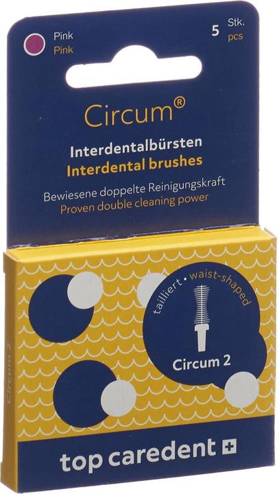 Top Caredent Circum 2 CDB-2 Interdentalbürste pink >1.10mm (5 x)