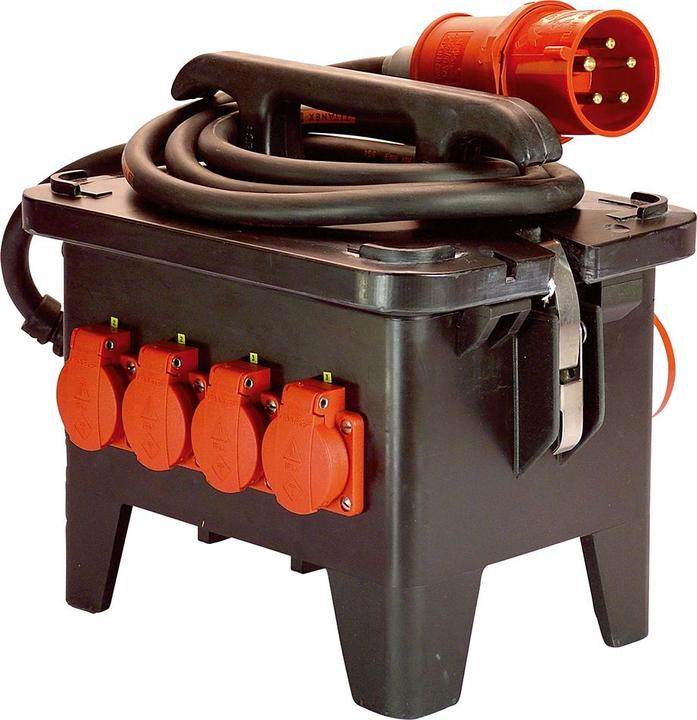 Produktbild As - Schwabe Mobiler Baustellen-Stromverteiler (7 x, CEE 7/3, CEE)