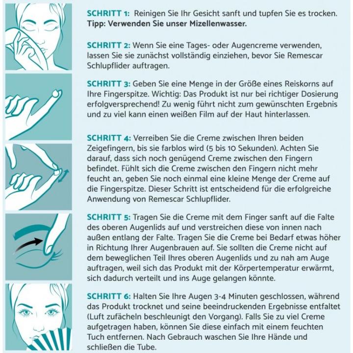 Produktbild Remescar Schlupflider (Crème, 8 ml, Tag)