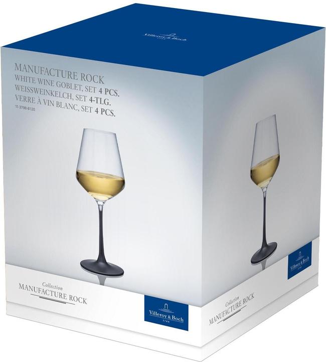 Produktbild Villeroy & Boch Manufacture Rock (38 cl, 4 Gläser, Weissweingläser)
