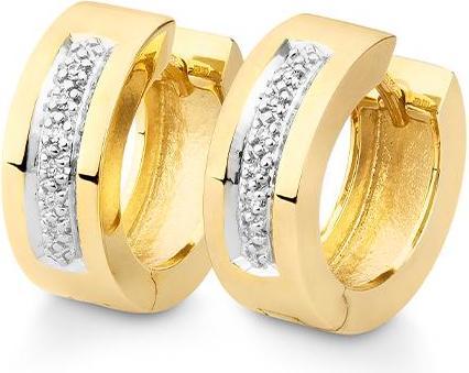 Image du produit Breuning Créoles - Diamètre 0,06 Ct (Or 750/18 K)