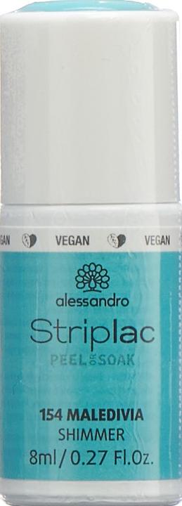 Actual product image Alessandro Striplac Peel or Soak - Maledivia (154 Maldivia, Peelable nail polish)