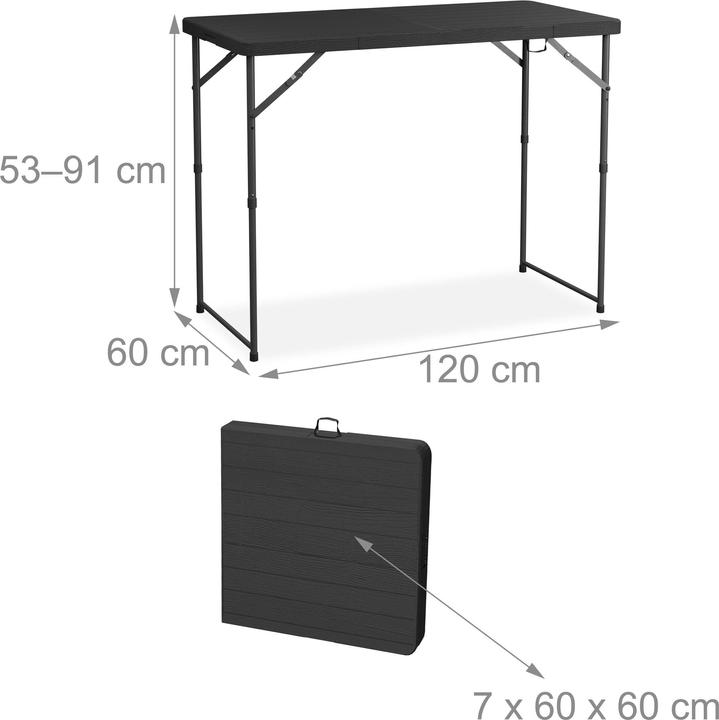 Actual product image Relaxdays Garden table (120 cm)