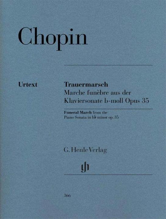 Actual product image Chopin, Frédéric - Funeral March (Marche funèbre) from the Piano Sonata op. 35 (French, English, Frédéric Chopin, Ewald Zimmermann, 2000)