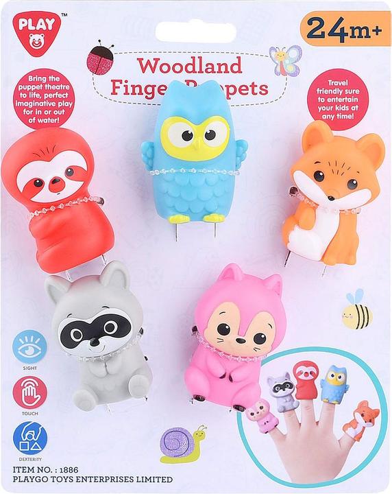Actual product image Play Finger puppets forest animals, 5 pcs.