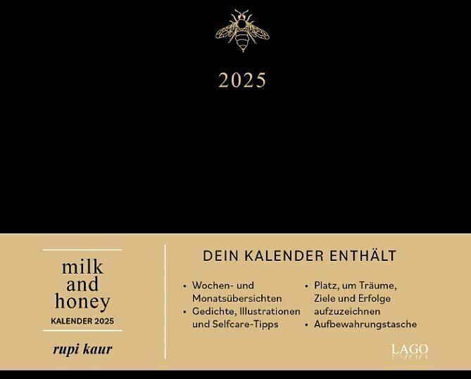Actual product image milk and honey - Calendar 2025 (Hardcover, German)