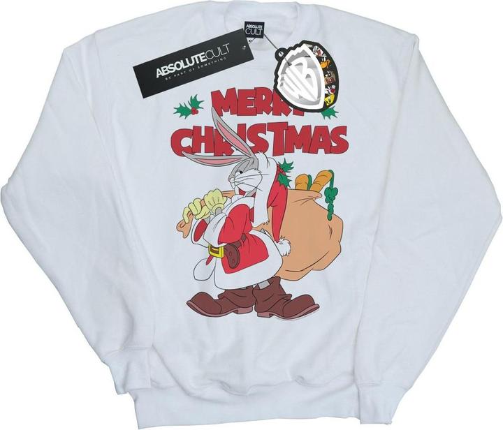 Looney Tunes Santa Bugs Bunny Sweatshirt (L)