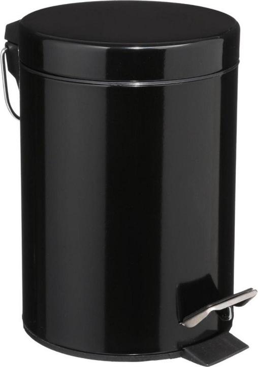 Immagine prodotto 5Five Cestino a pedale in metallo nero - 3 litri (3 l)