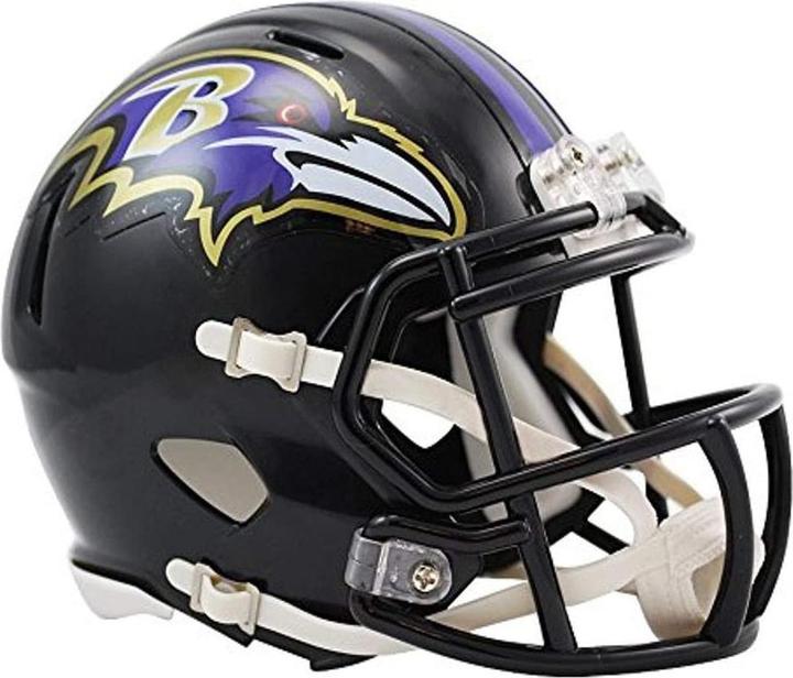 Actual product image Riddell Mini Football Helmet NFL Speed Baltimore Ravens