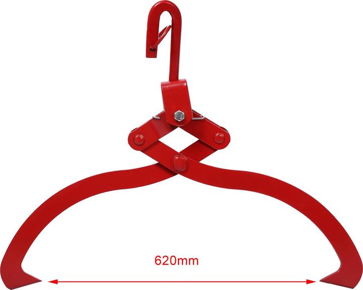 Produktbild Wiltec Forstzange Rückezange 620mm 450kg Holzzange Hebezange Packzange Greifer
