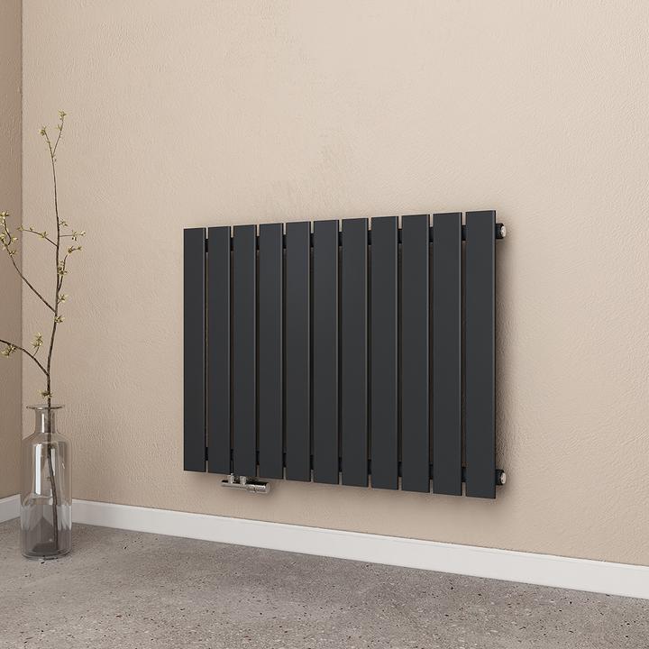 Produktbild Emke Heizkörper, Flachheizkörper mit Zentralanschluss, Anthrazit 63x84cm 618W Einlagig (618 W)