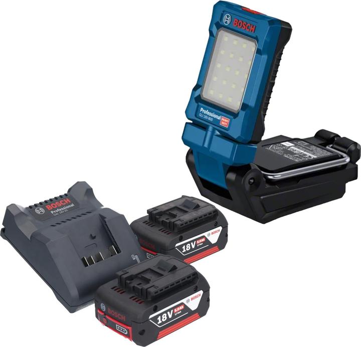 Produktbild Bosch Professional Bosch GLI 18V-800 Professional Akku Leuchte 18 V 800 lm + 2x Akku 5,0 Ah + Ladegerät (800 lm)