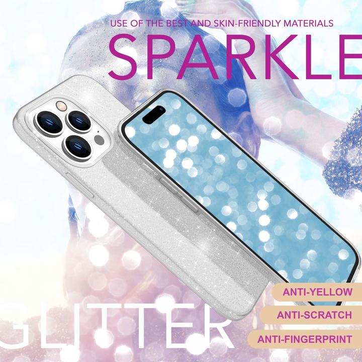 Produktbild Nalia Glitzer Hybrid Hülle (Apple iPhone 16 Pro)