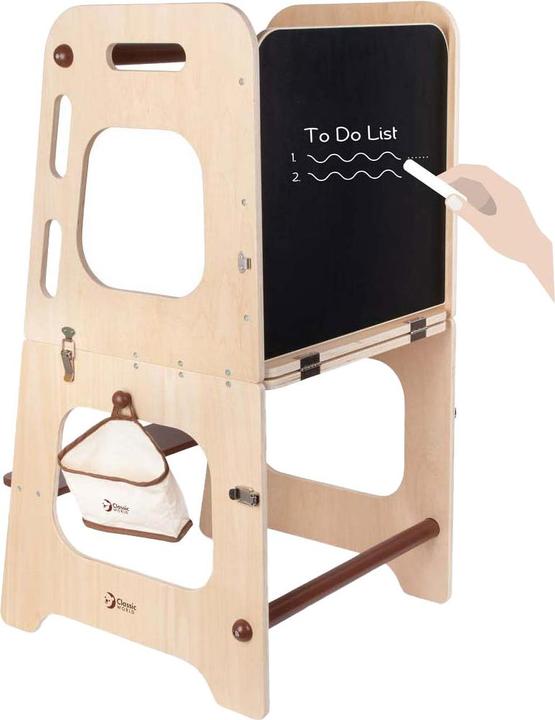 Productafbeelding Classic World Lernturm und Tisch aus Holz, 2-in-1, verstellbar, 90