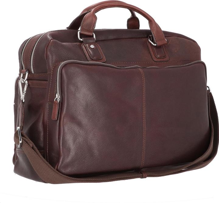 Actual product image Bugatti Woven briefcase leather 48 cm