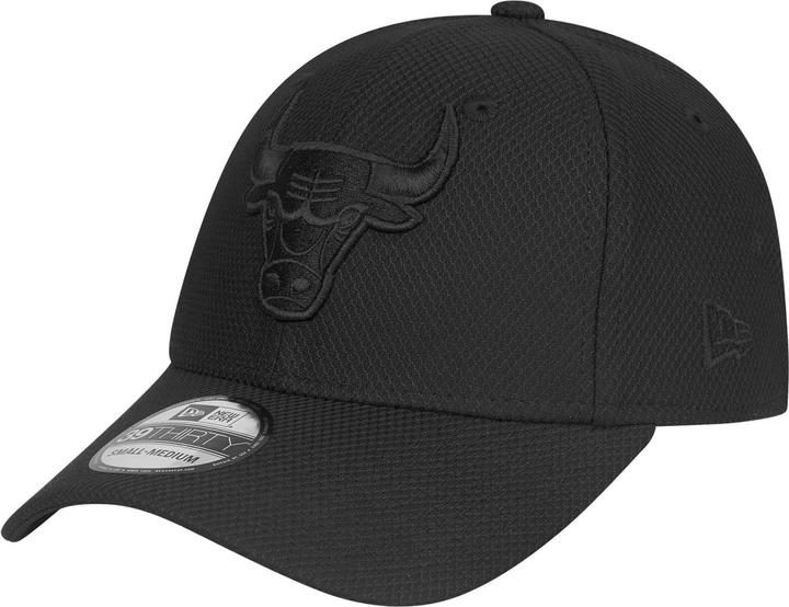 New Era 39Thirty Diamond Cap - Chicago Bulls schwarz - M/L (M/L)
