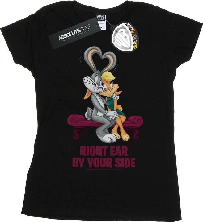Immagine prodotto Looney Tunes Bugs And Lola Valentine's Cuddle Maglietta Donna (L)