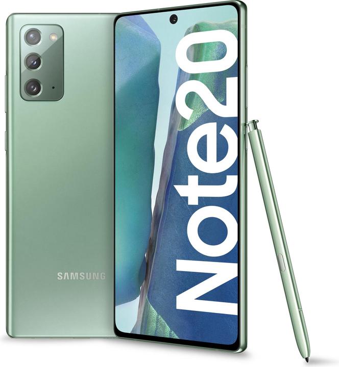Produktbild Samsung Galaxy Note 20 5G EU (256 GB, Mystic Green, 6.70", Dual SIM, 12 Mpx, 5G)