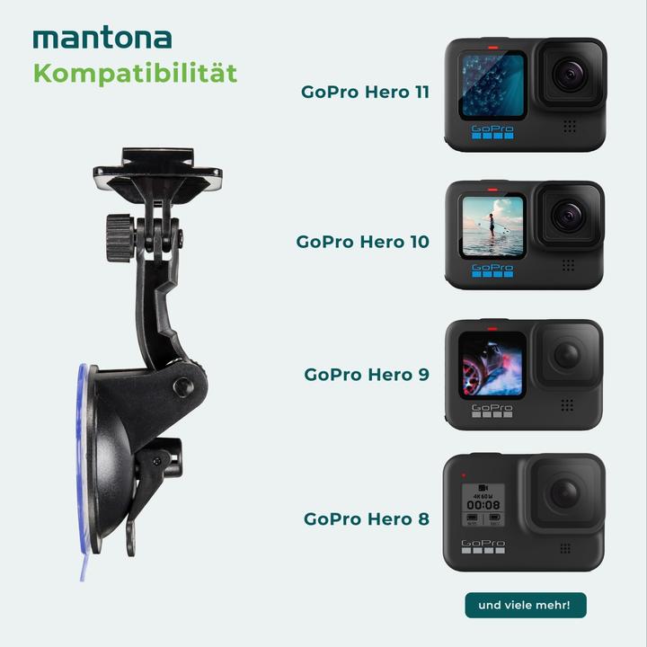 Actual product image mantona Suction cup holder for GoPro (Various)