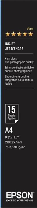 Image du produit Epson Papier brillant Ultra Photo, 15 feuilles (300 g/m², A4, 15 x)